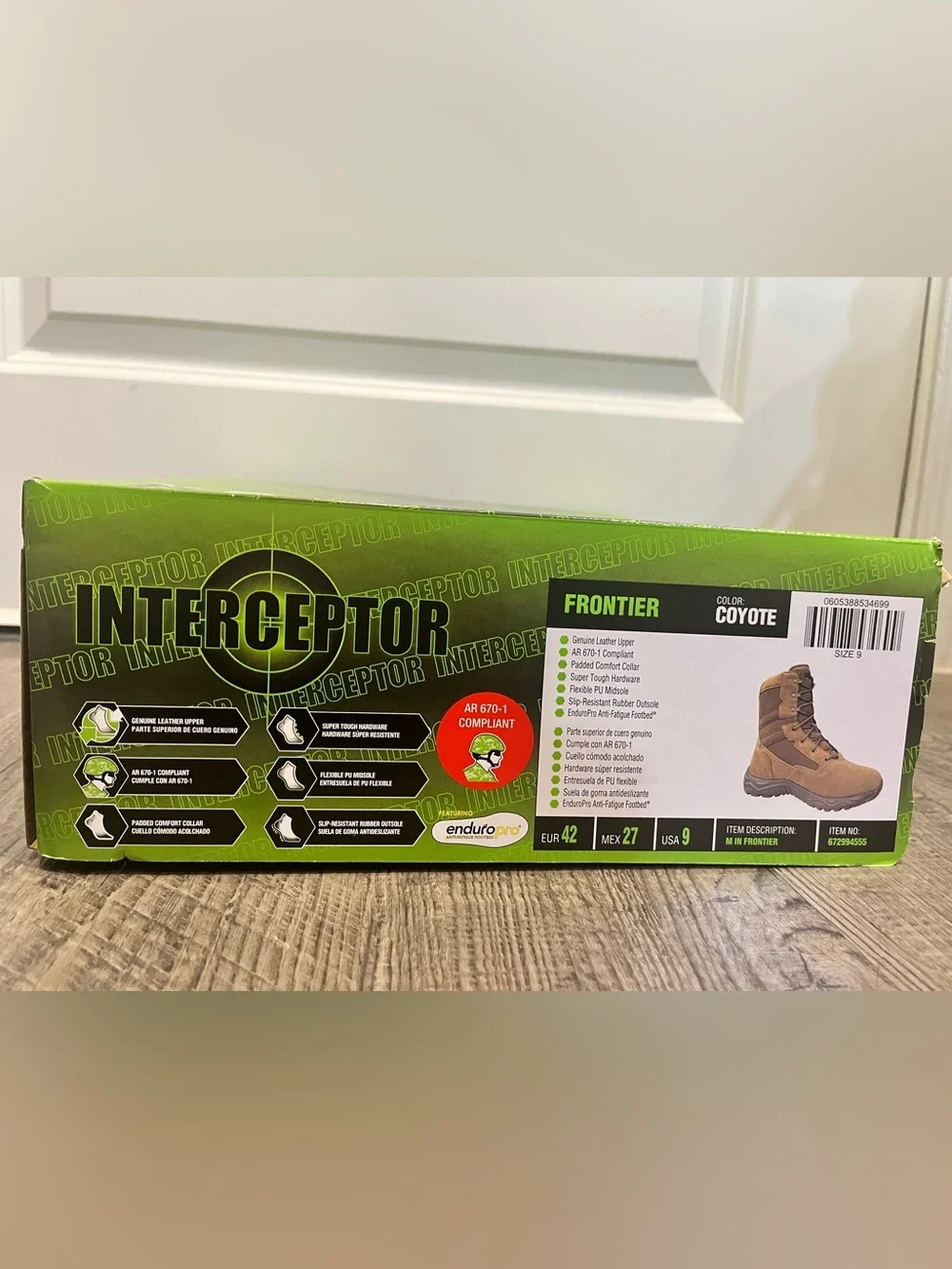 Interceptor Tactical Men's Tan Boots